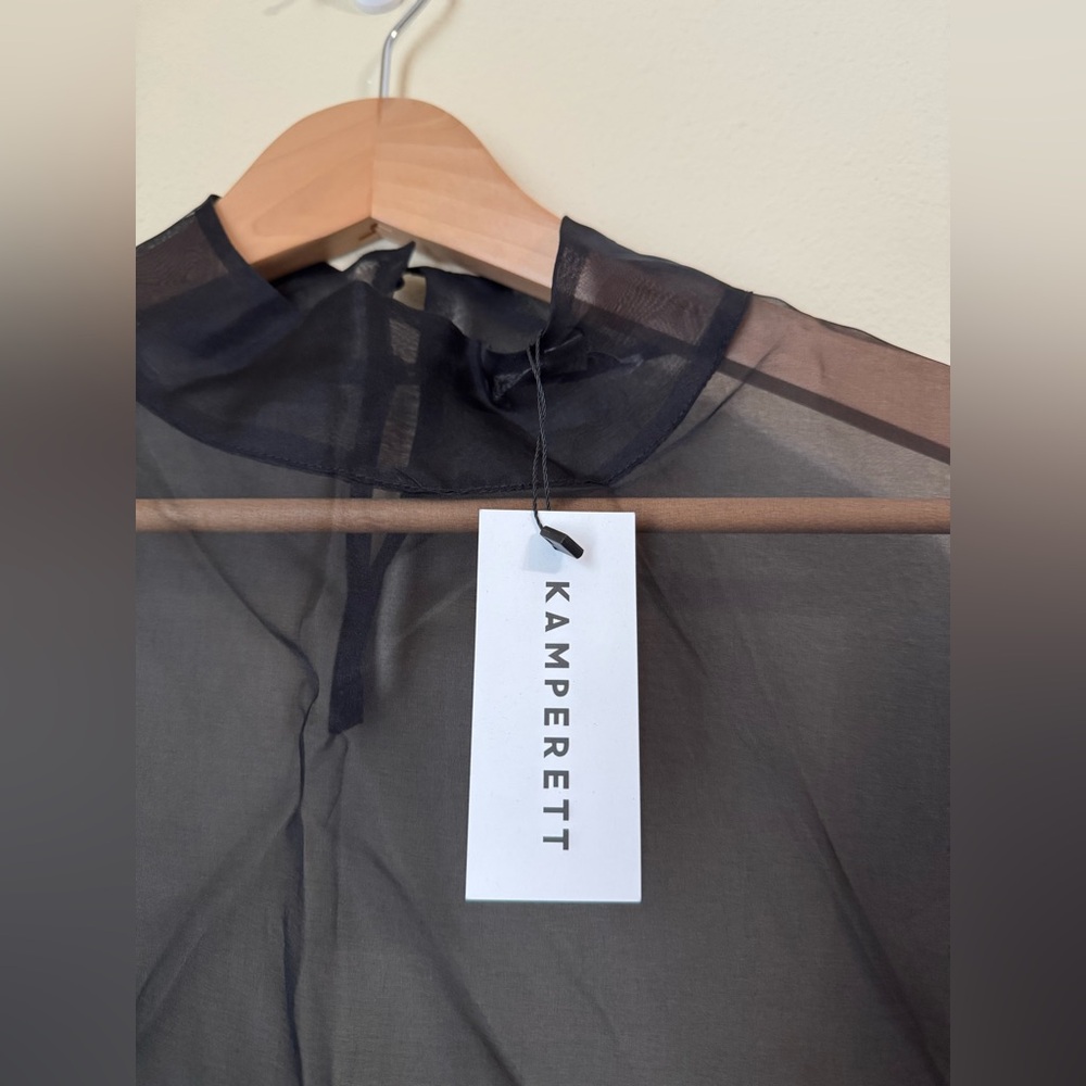 Kamperett New Barre Dress Silk Black Small - Picture 6 of 10